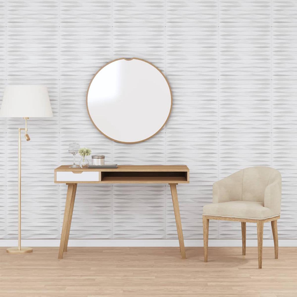 Berkfield Wall Panels 24 pcs White 50x50 cm EPS 6 m__ Stone