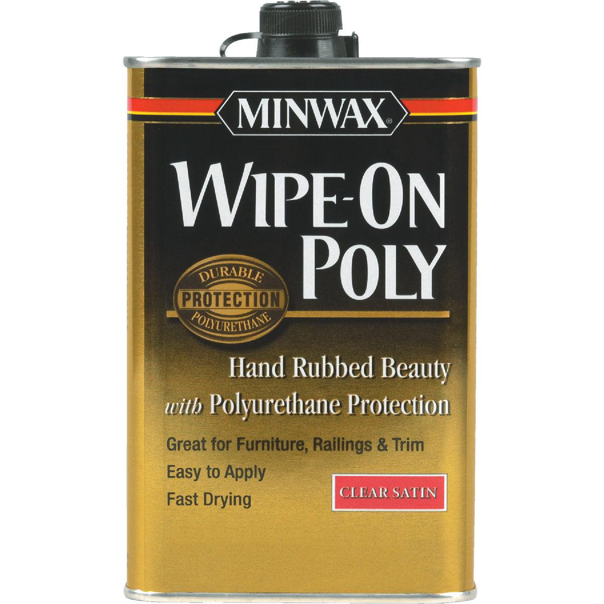 Minwax Satin Wipe-On Interior Polyurethane 1 Qt