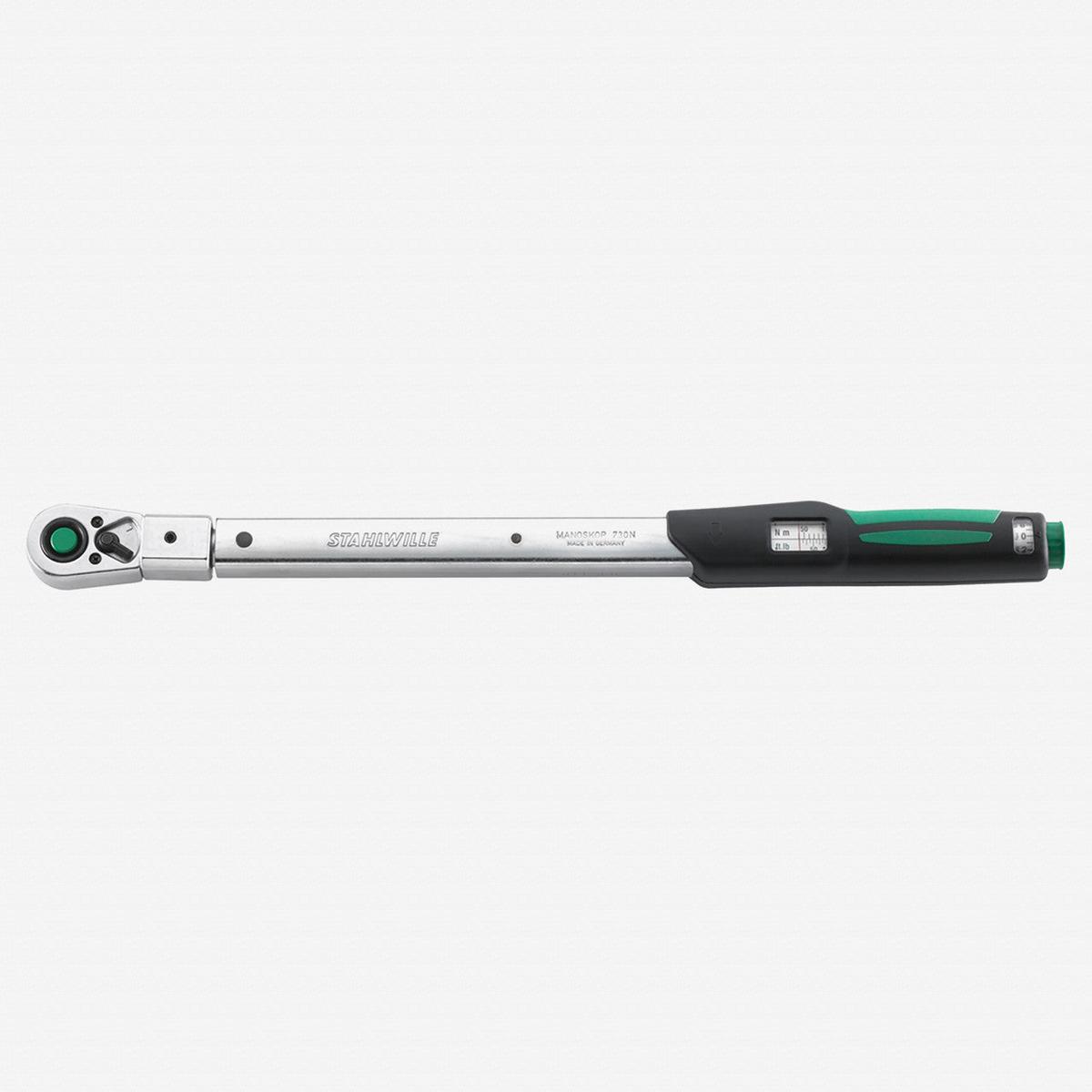 Stahlwille 730NR Service MANOSKOP Torque Wrench, Size 20QR FK; 40-200 Nm