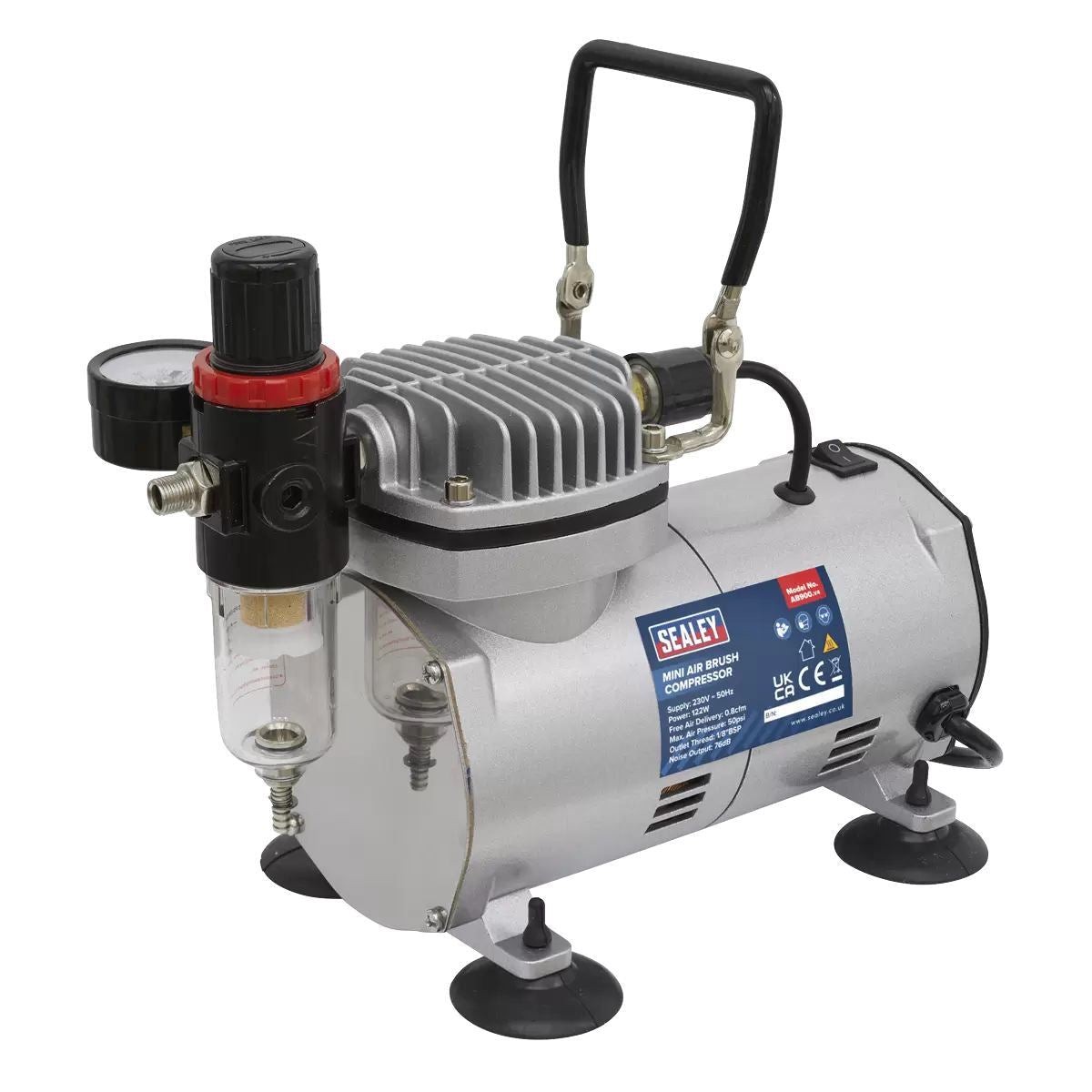 Sealey AB900 Mini Air Brush Compressor 230V/122W