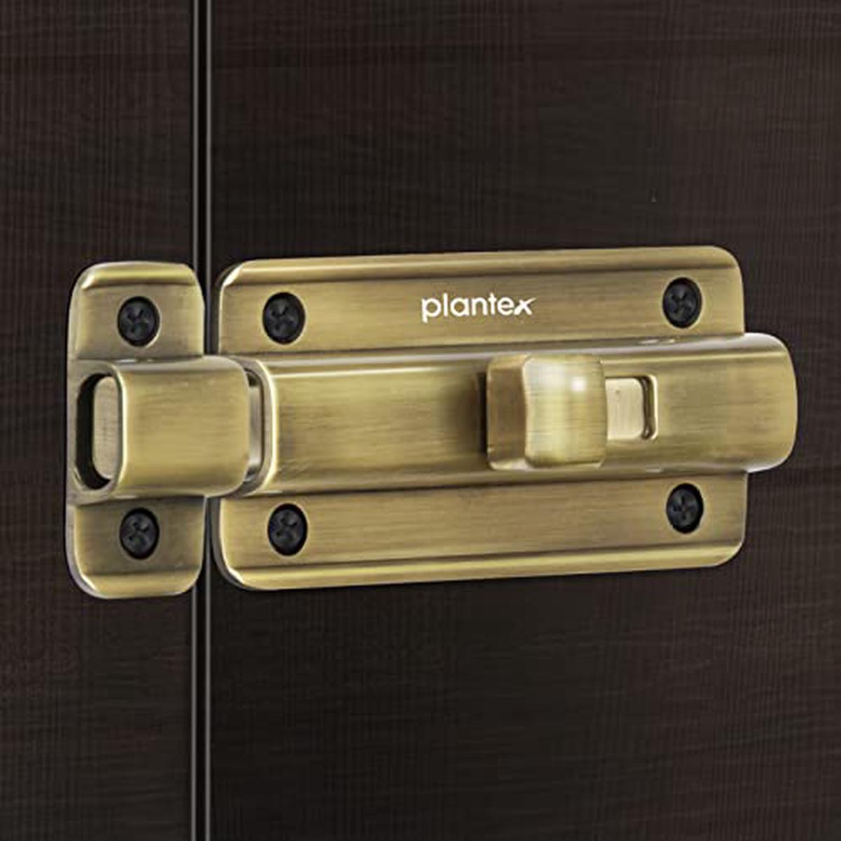 Plantex Premium Heavy Duty Door Stopper/Door Lock Latch for Home and Office Doors - Pack of 20 (Brass Antique)