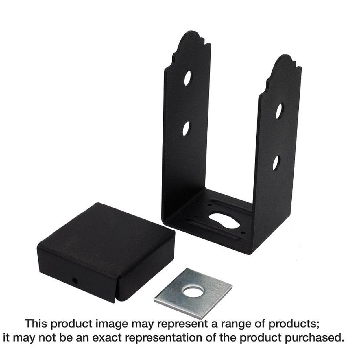Simpson Strong-Tie APB Series APB66 Post Base, 11,450 lb Down DF/SP, 1260 lb Uplift, 6 x 6 in Post, 12 ga, Steel, Black