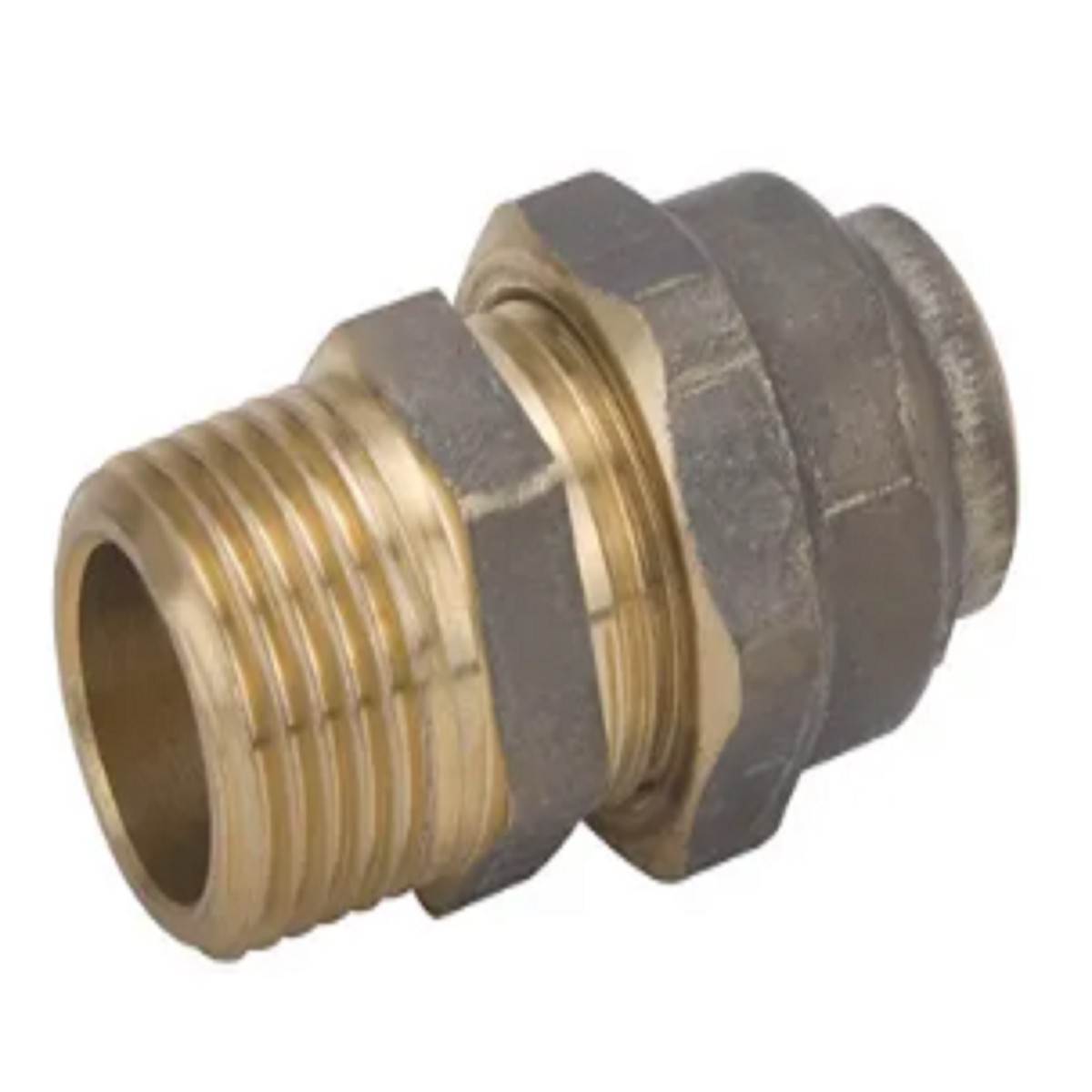 1-1/4" Brass Flared Compression Union - Male BSP x Compression