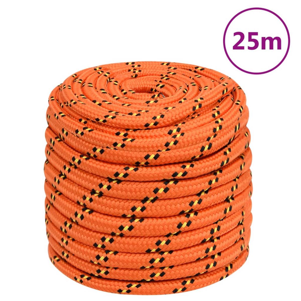 Berkfield Boat Rope Orange 18 mm 25 m Polypropylene