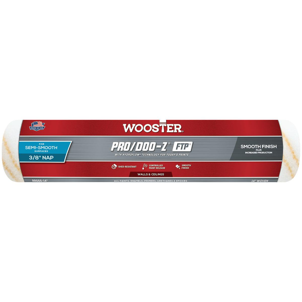 Wooster ProDoo-Z FTP 14 In x 38 In Woven Fabric Roller Cover