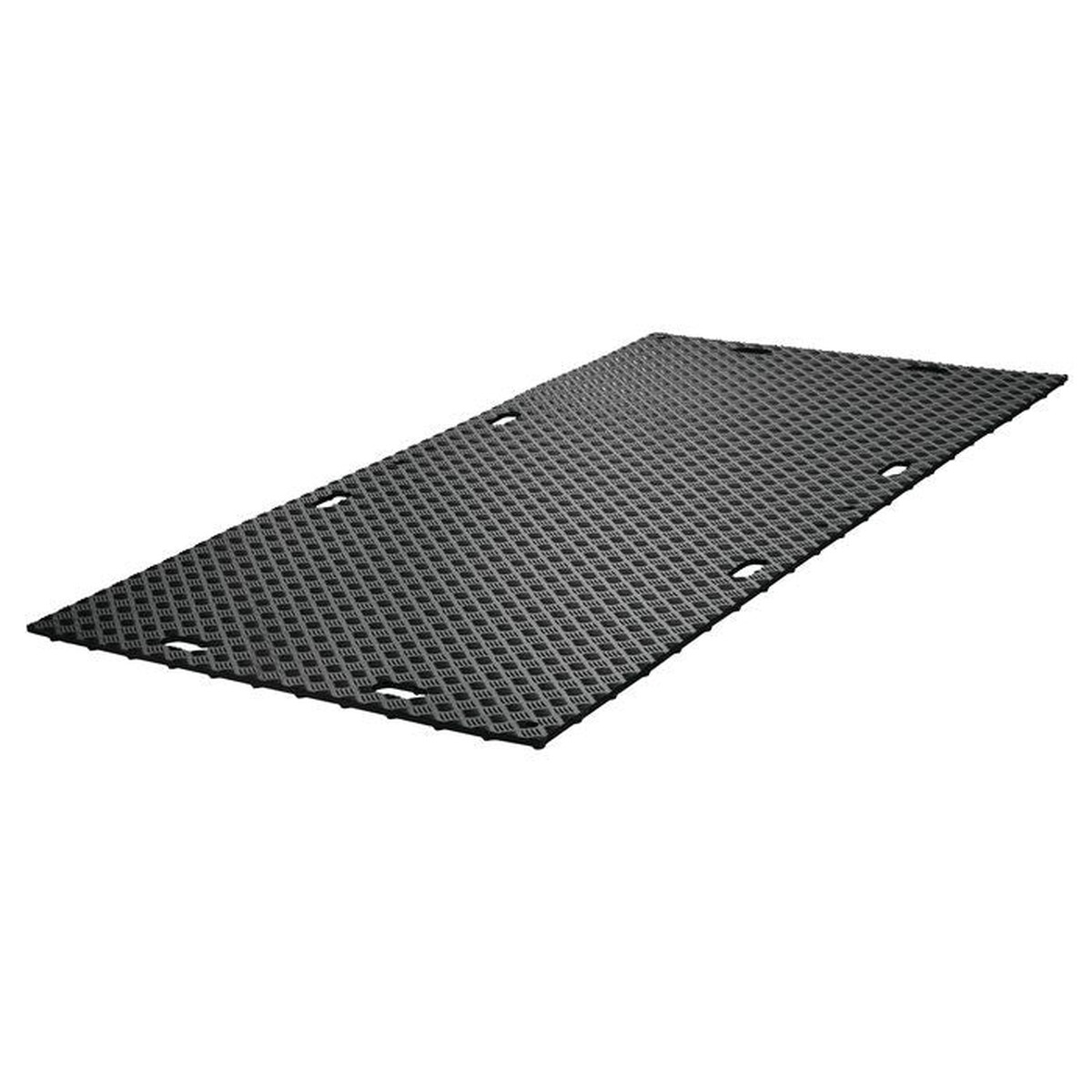 4' x 8' MambaMAT Composite Mat for Ground Protection, 95 Ton Load Capacity, Black - MM48