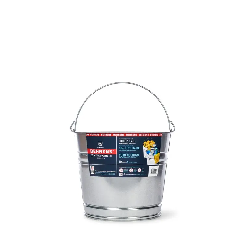 Behrens 10 Quart Galvanized Steel Pail
