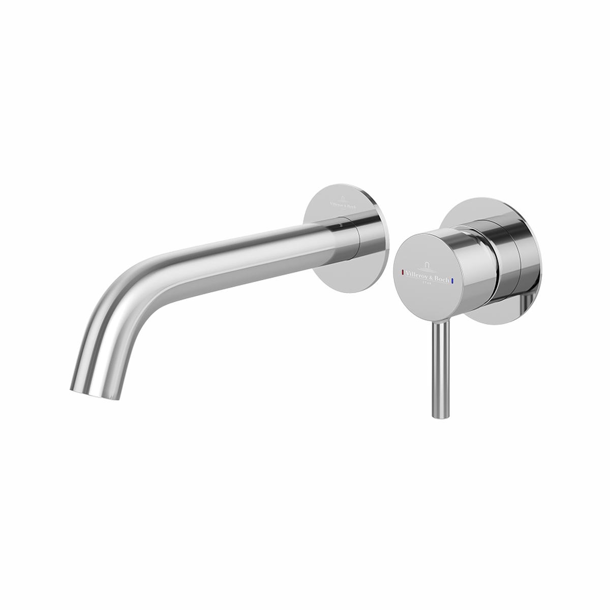 Villeroy & Boch Vita 35mm Wall Mounted Basin/Bath Mixer Chrome (Complete Kit) Lead Free