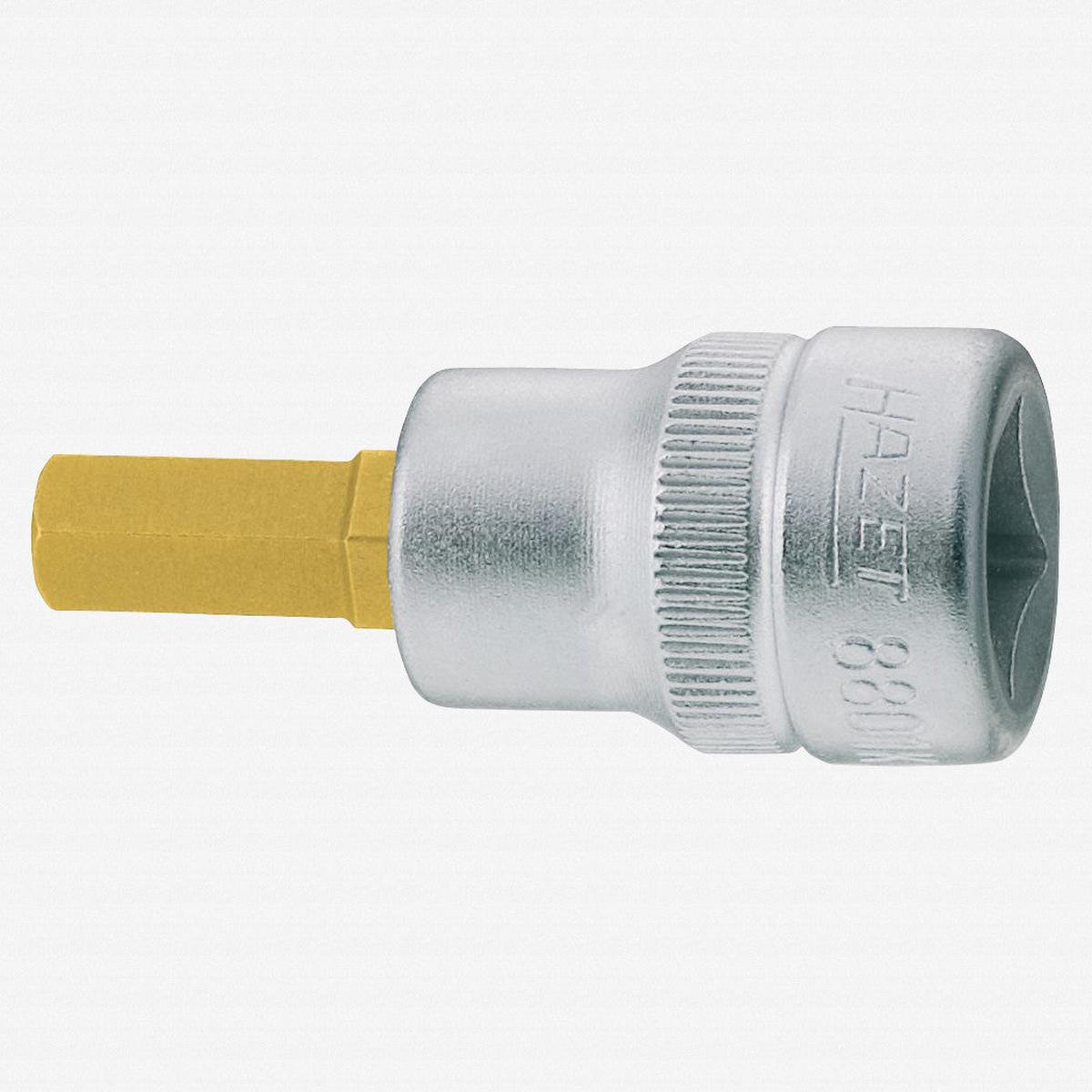 Hazet 8801K-5 5mm Hex Titanium-Nitride Socket 3/8" Short