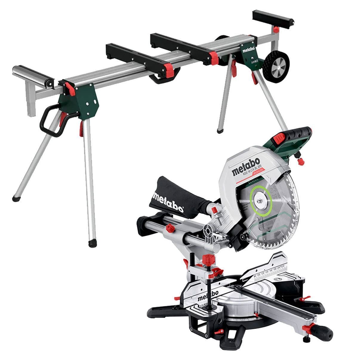 Metabo KGS 18 LTX BL 305 18V 305mm Brushless Sliding Mitre Saw with KSU 401 Stand