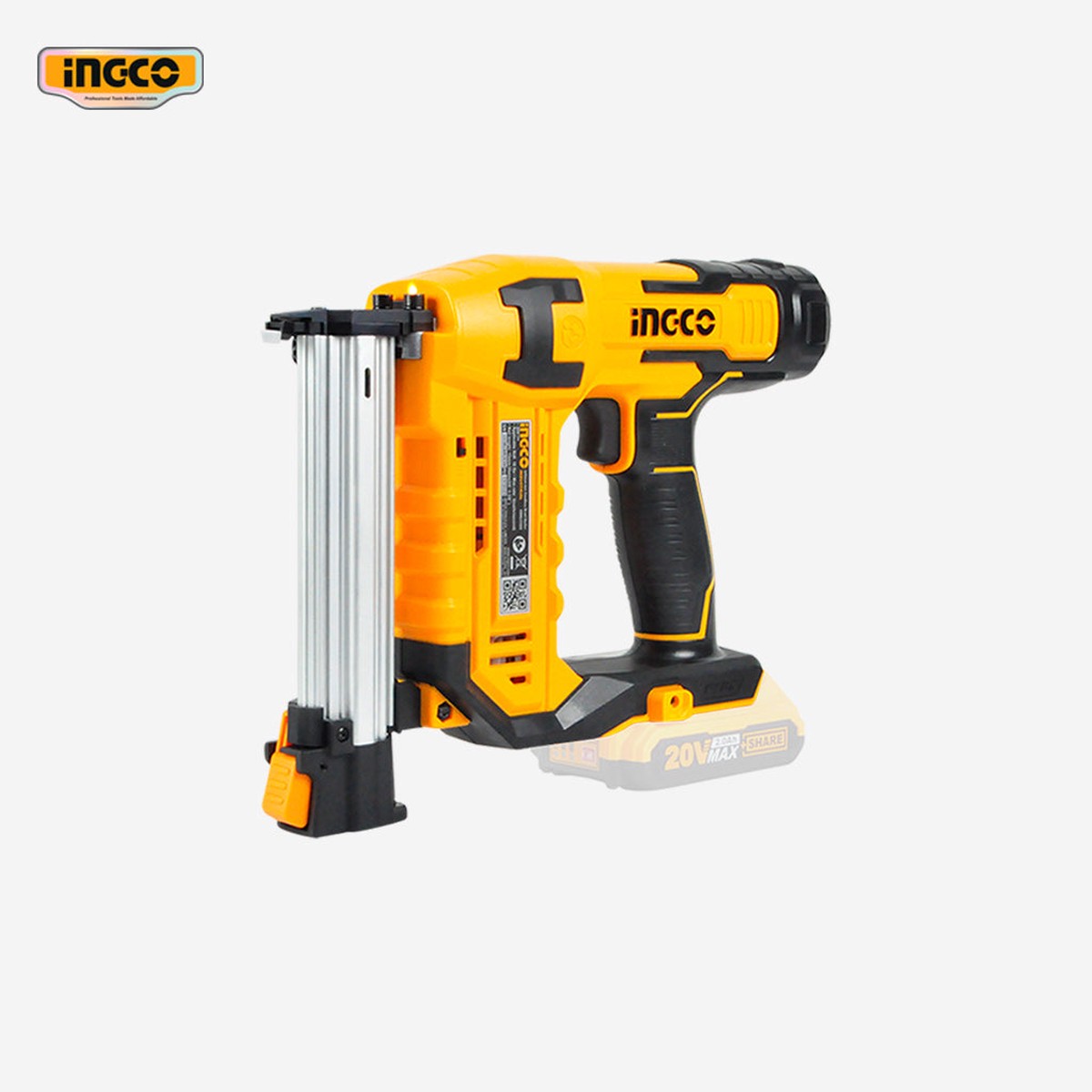 Ingco P20S 20V Lithium-Ion Cordless Brad Nailer Kit CBNLI3505