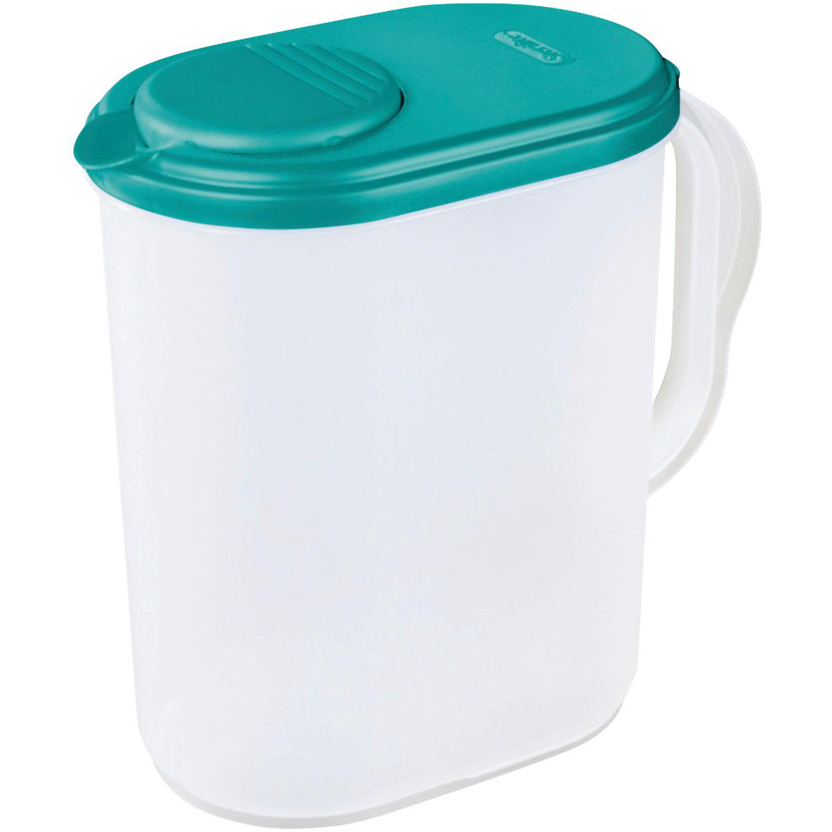 Sterilite UltraSeal 1 Gal Frosted Plastic Pitcher with Pivot Top Spout