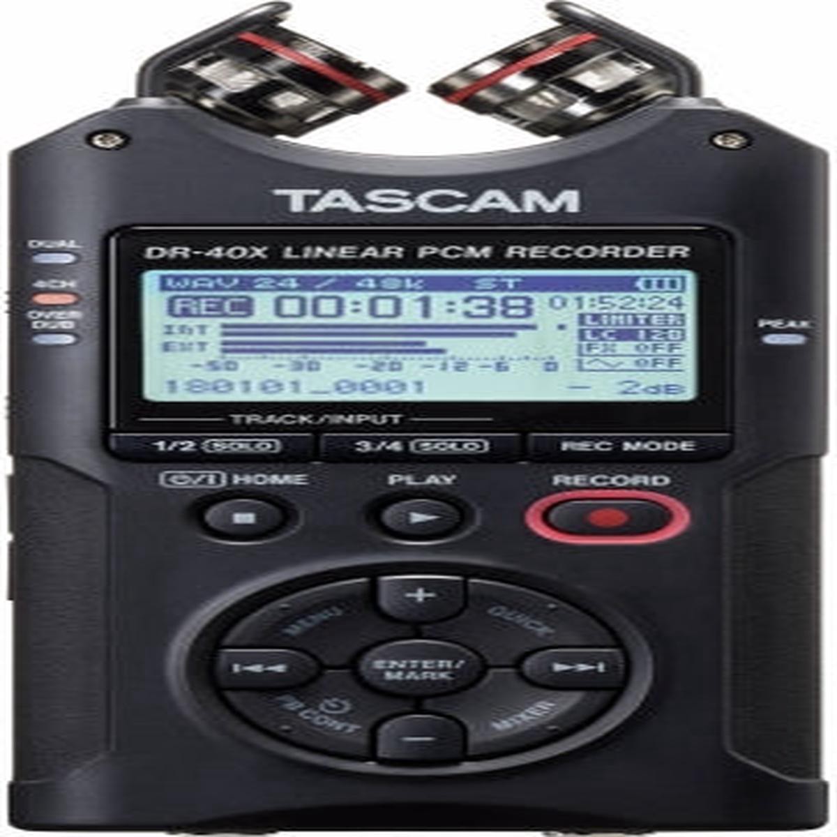 TASCAM DR-40X Four Track Digital Audio Recorder and USB Audio Interface 8211 TASCAM DR-40X Audio Recorder