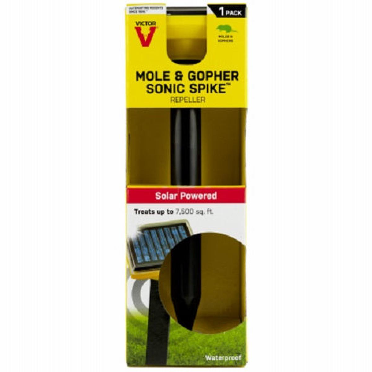 Victor M9014 Solar Powered Mole 038 Gopher Sonic Repellent Spikes 8211 Quantity of 2
