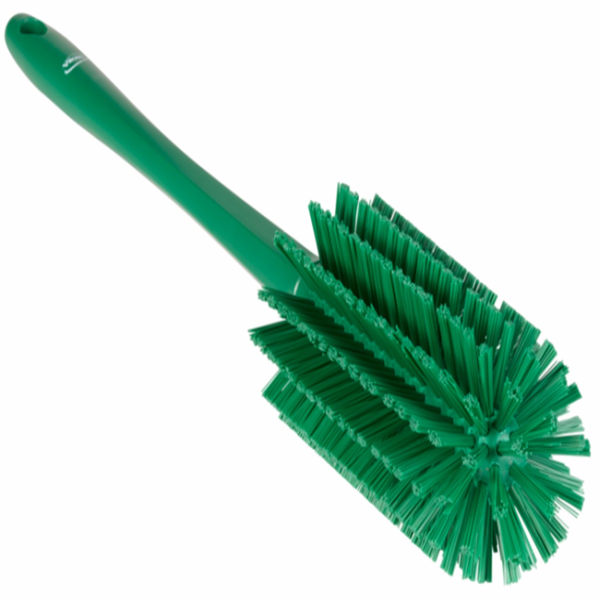 Pipe Brush w/handle, one piece, 3.1", Medium, Green