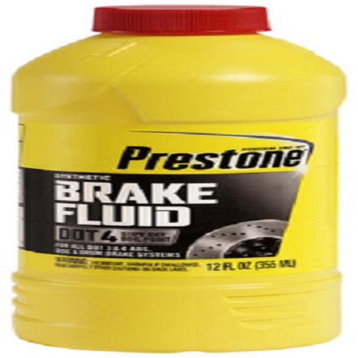 Prestone AS800Y 12 oz Bottle Of DOT 4 Synthetic Heavy Duty Brake Fluid 8211 Quantity of 12