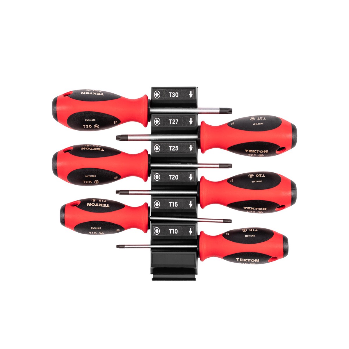 Torx Screwdriver Set with Modular Organizers - 4 Inch Shanks, 6-Piece (T10 - T30)