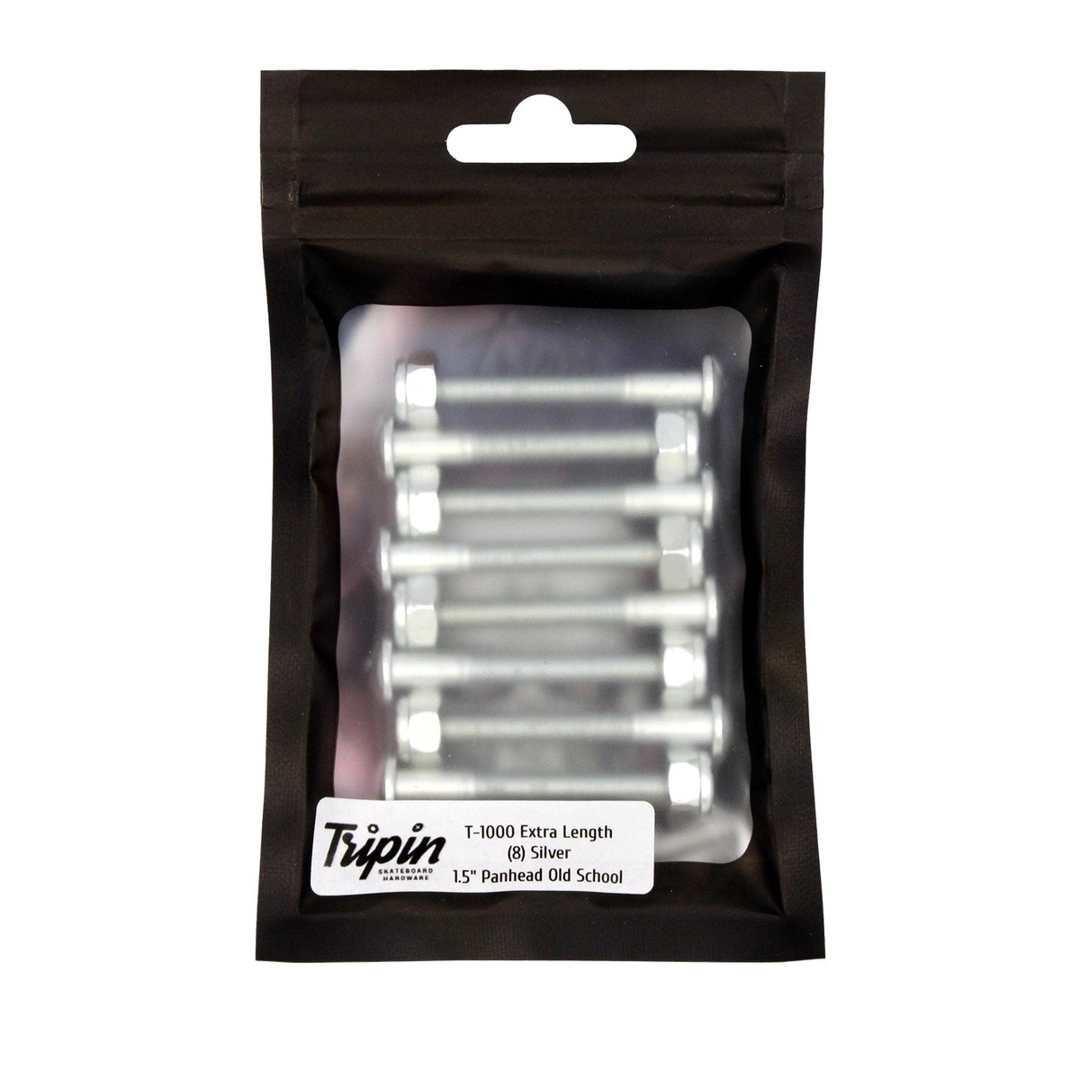 Tripin Skateboard Hardware 1.5" Panhead T-1000s Silver