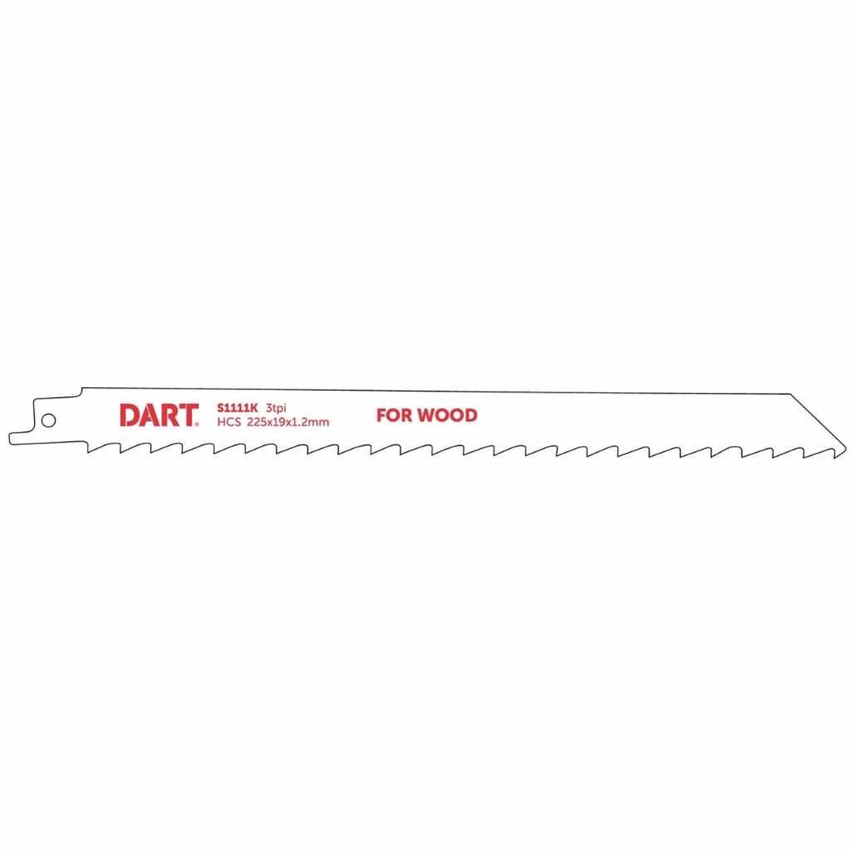 DART DRB53 S1111K Wood Cutting Reciprocating Blade Pk 5