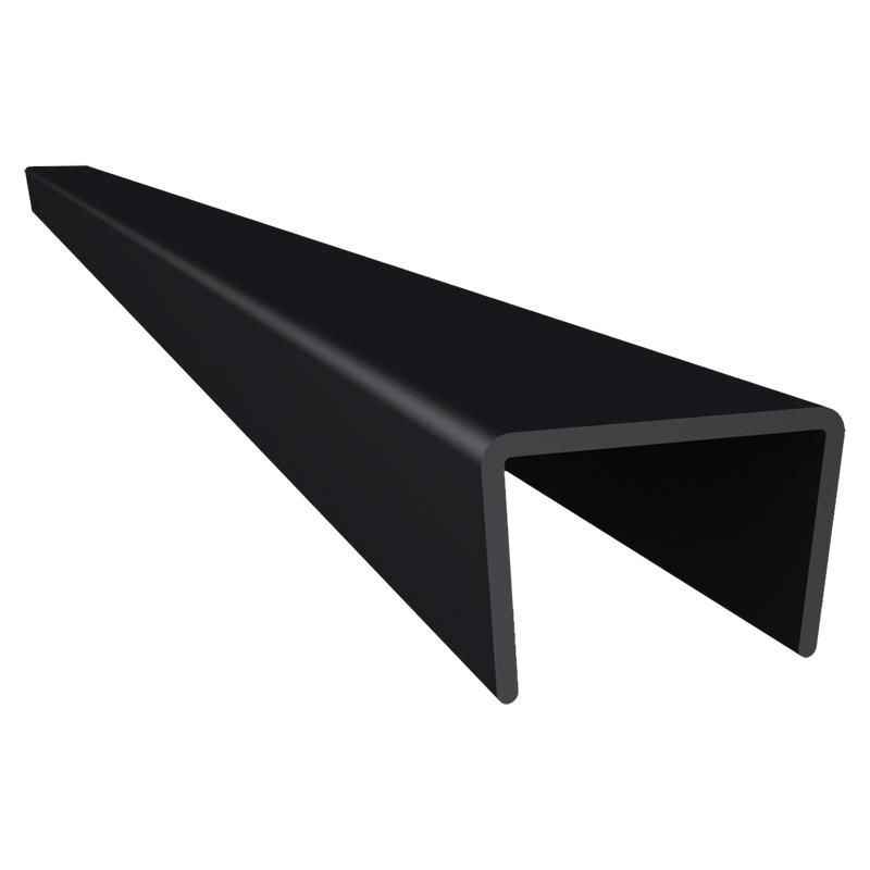 1/2" PVC Plastic U-Cap Extrusion, 10 Feet Length 1/2" PVC Plastic U-CAP (Sizes 6ft & 4ft), 10 Feet Length