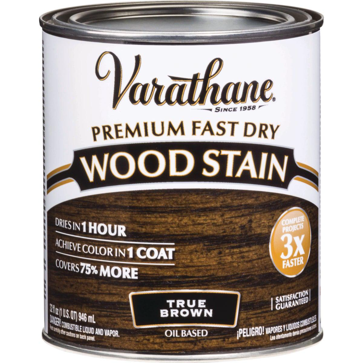 Varathane Fast Dry True Brown Urethane Modified Alkyd Interior Wood Stain 12 Pt
