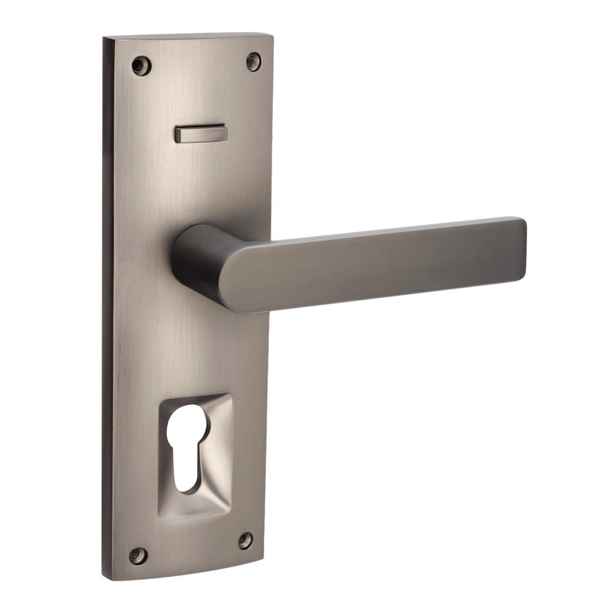 Zanda Kent Knox Door Handle Multi Function Entrance Set - Available in Various Finishes - Graphite Nickel