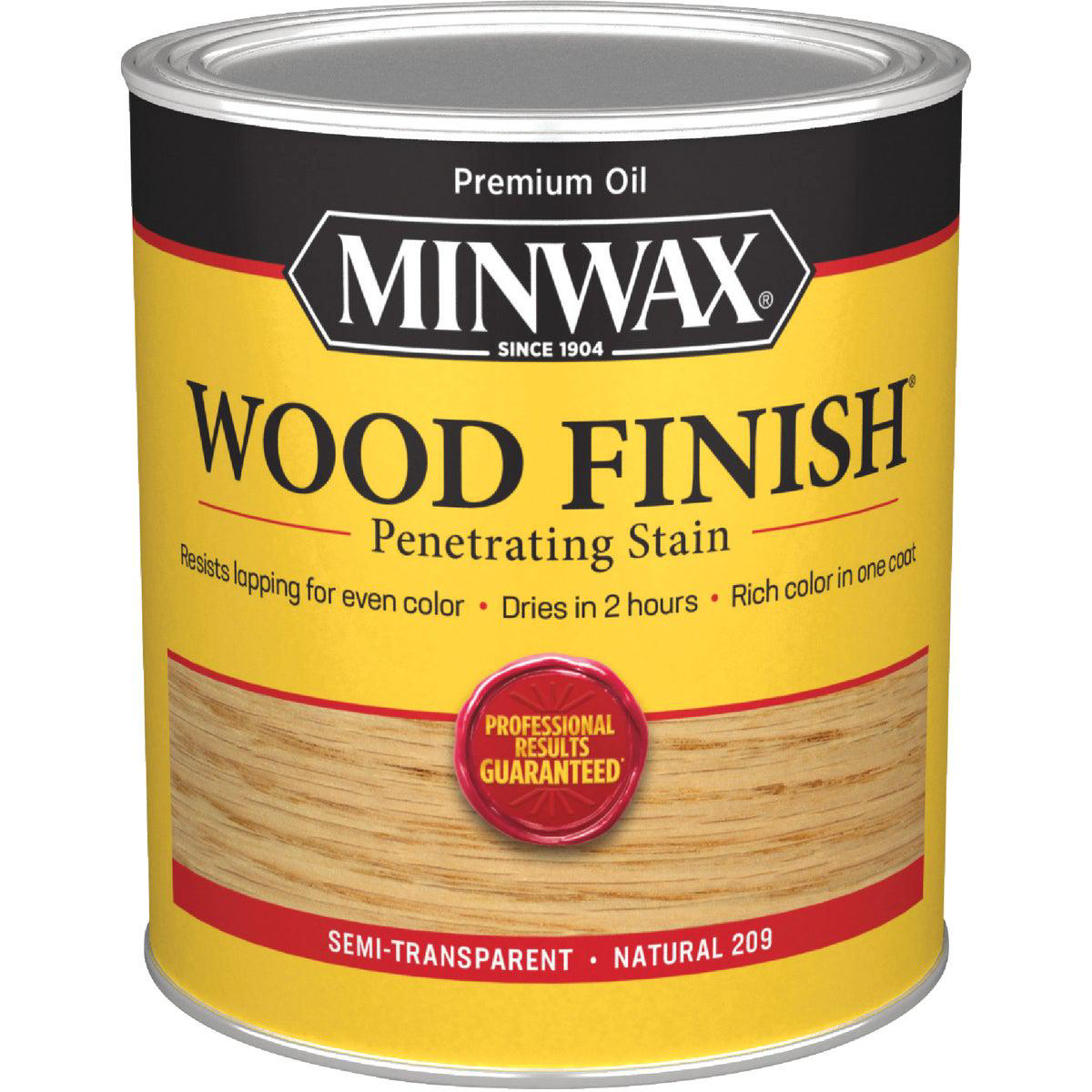 Minwax Wood Finish Penetrating Stain Natural 1 Qt