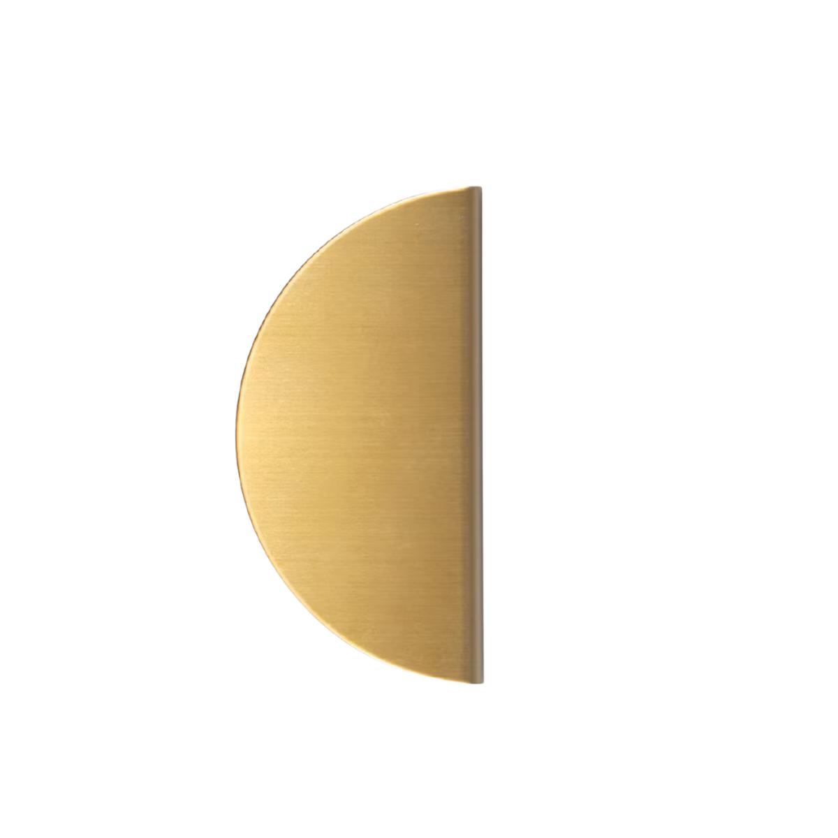 Momo Handles Momo Sola Half Round Lip Pull Handle 120mm Brushed Brass