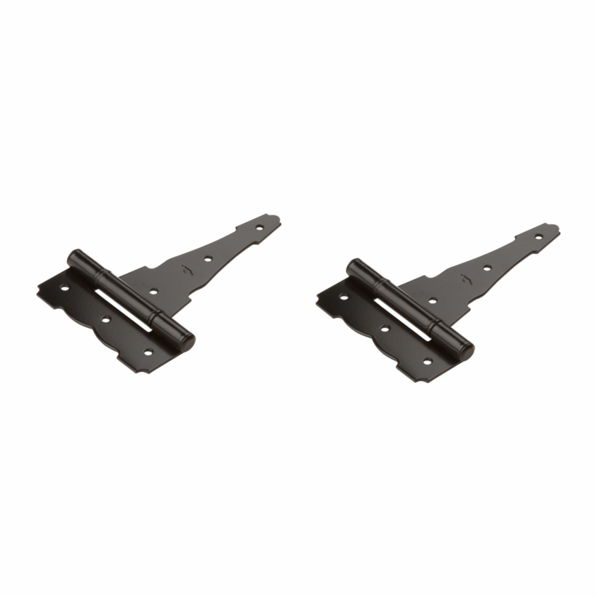 National Hardware 6 Black Ornamental Reversible T-Hinge