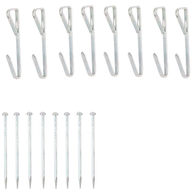 ProSource PH-121005-PS Picture Hanger, 5 lb, Steel, Zinc, Zinc, Nail-In Mounting