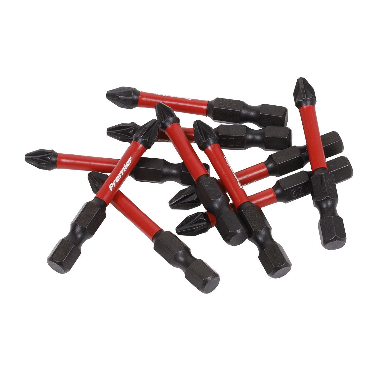 Premier Pozi #2 Impact Power Tool Bits 50mm - 10pc AK8275