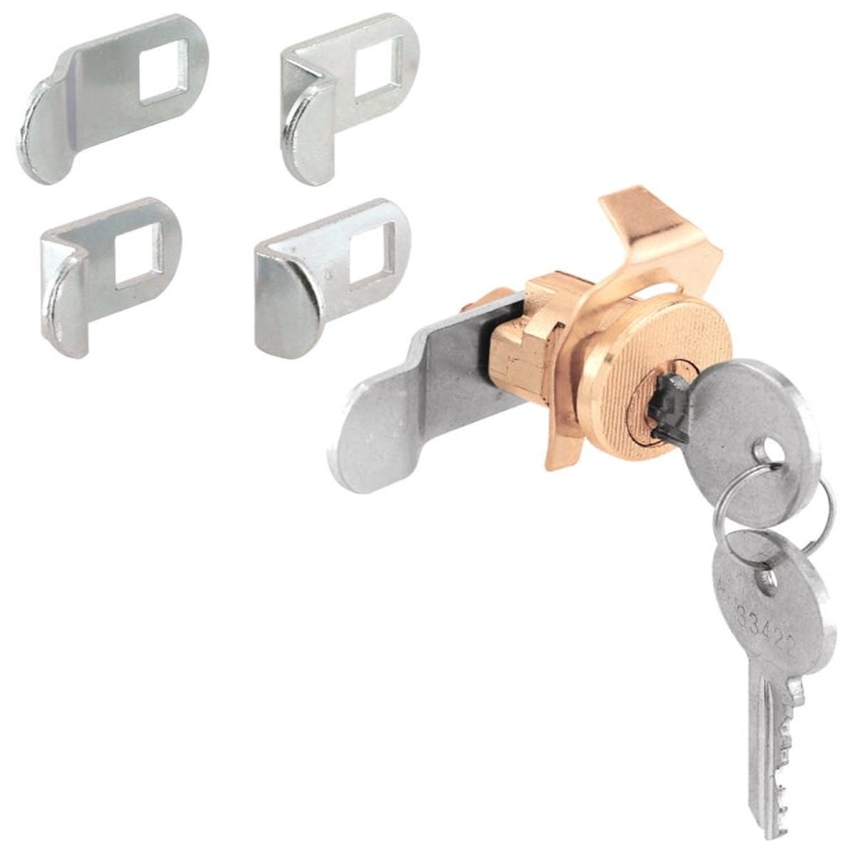 Defender Security U 9940 Mailbox Lock Keyed Lock Steel Brass
