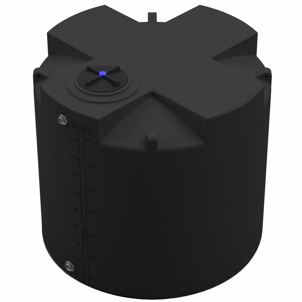 Peabody Engineering 01-35782BH 1750 Gal ProChem Plus Potable Water Tank Black