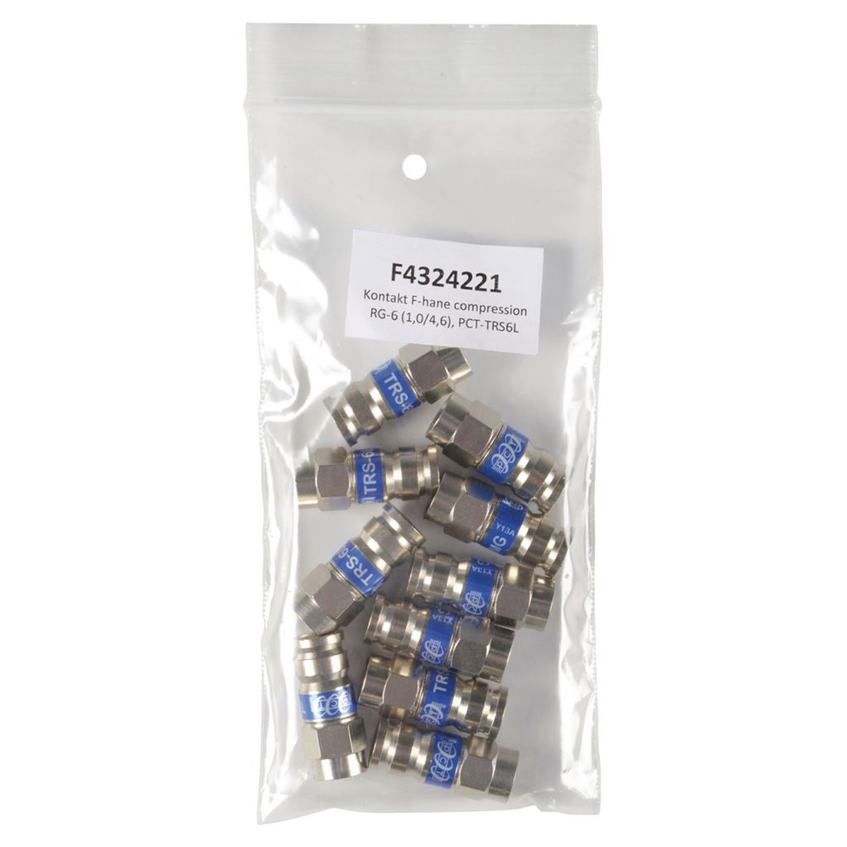 Macab 10x 6mm F-connector RG-6T