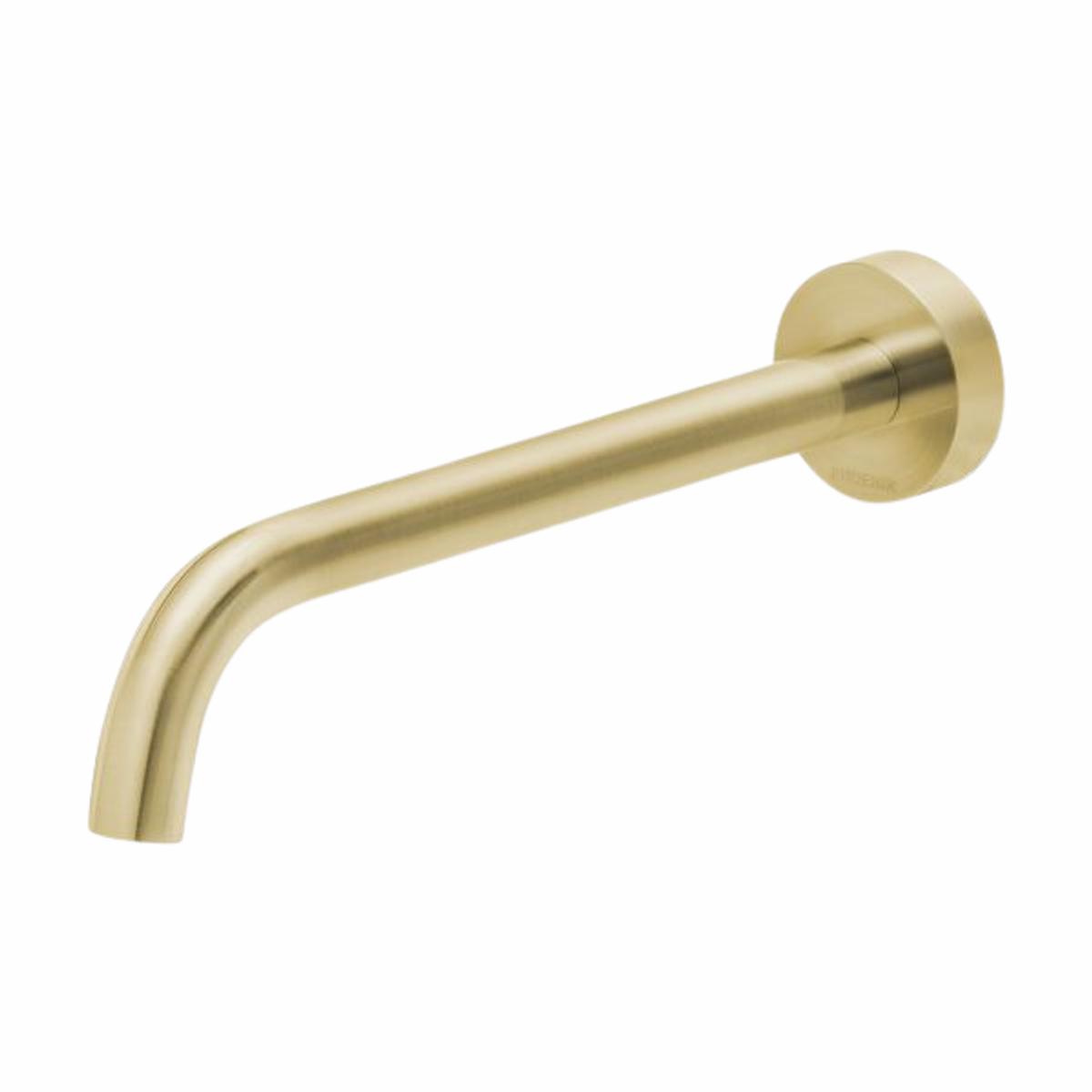 Phoenix Vivid Slimline Bath Outlet 230mm Curved Brushed Gold