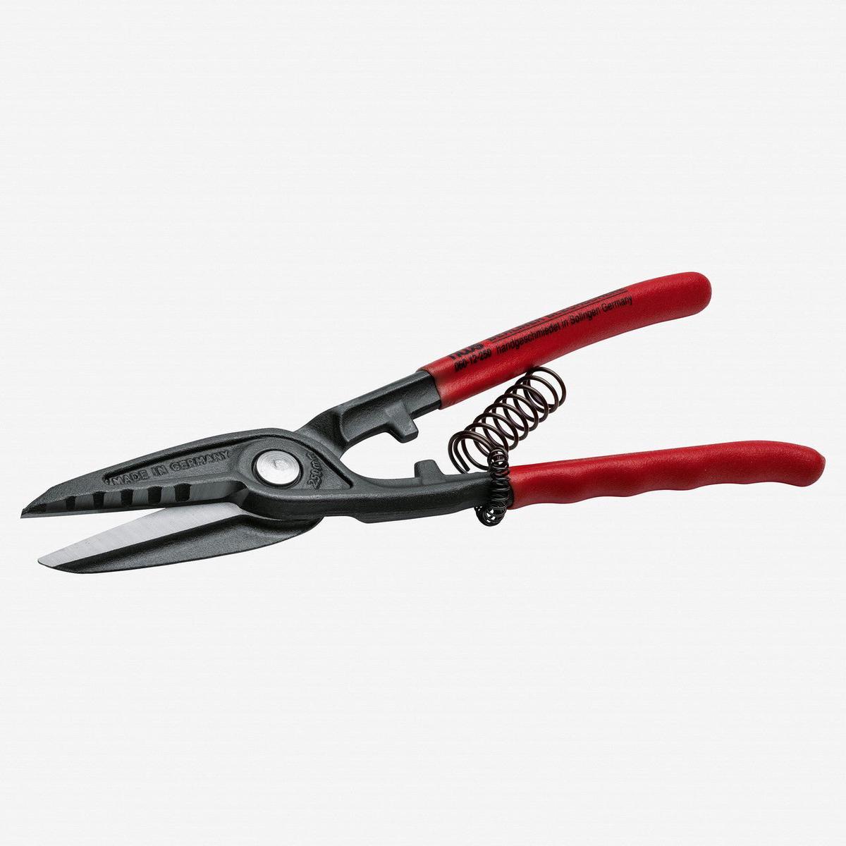 NWS 12" Berlin Pattern Tin Snips - Atramentized - Plastic Grip