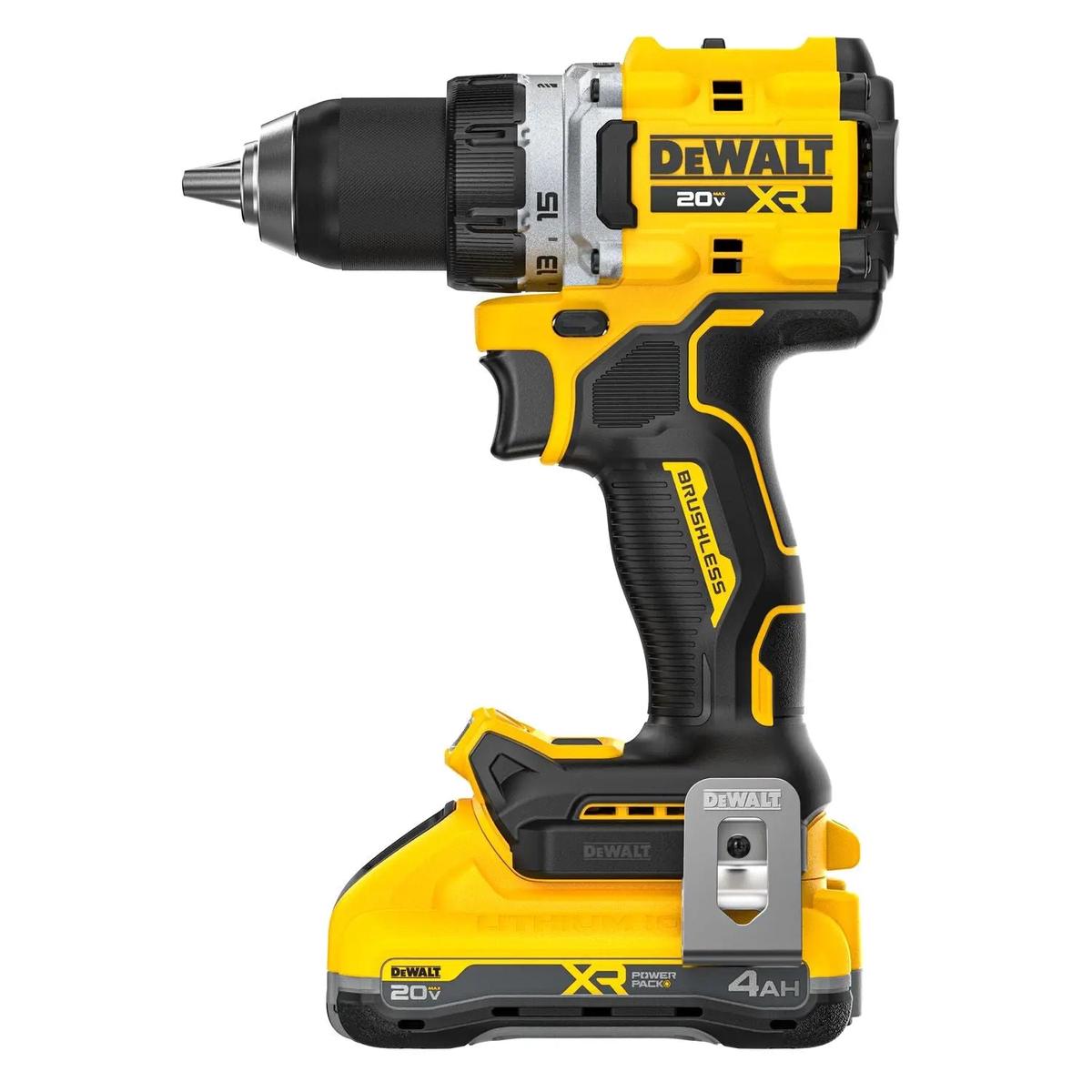 DEWALT DCD801QQ2 - 20V MAX XR Brushless 1/2" Drill/Driver With Anti-Rotation Kit