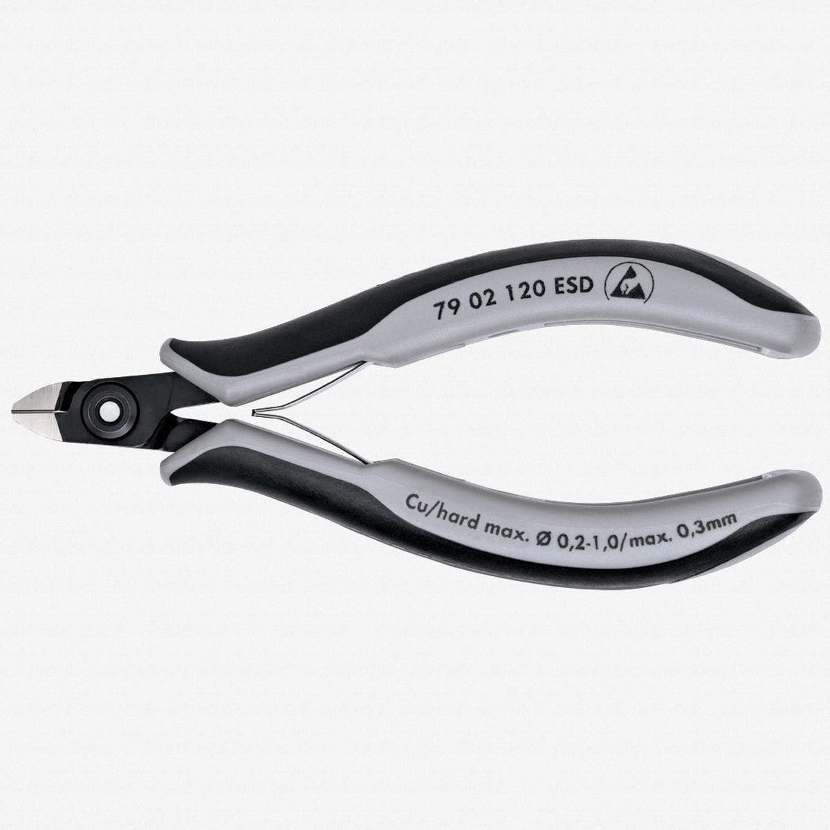 Knipex ESD Precision Electronics Diagonal Cutters Mini-Head w/ Very Small Bevel - MultiGrip