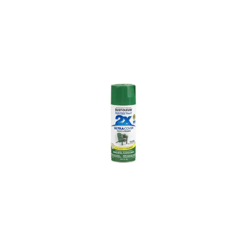 Painter's Touch 2X Spray Paint, Gloss Meadow Green, 12-oz.
