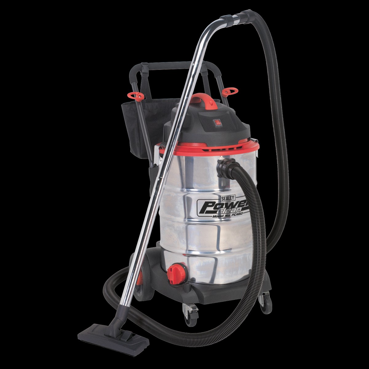Sealey PC460 60L Wet & Dry Vacuum Cleaner 1600W Stainless Drum