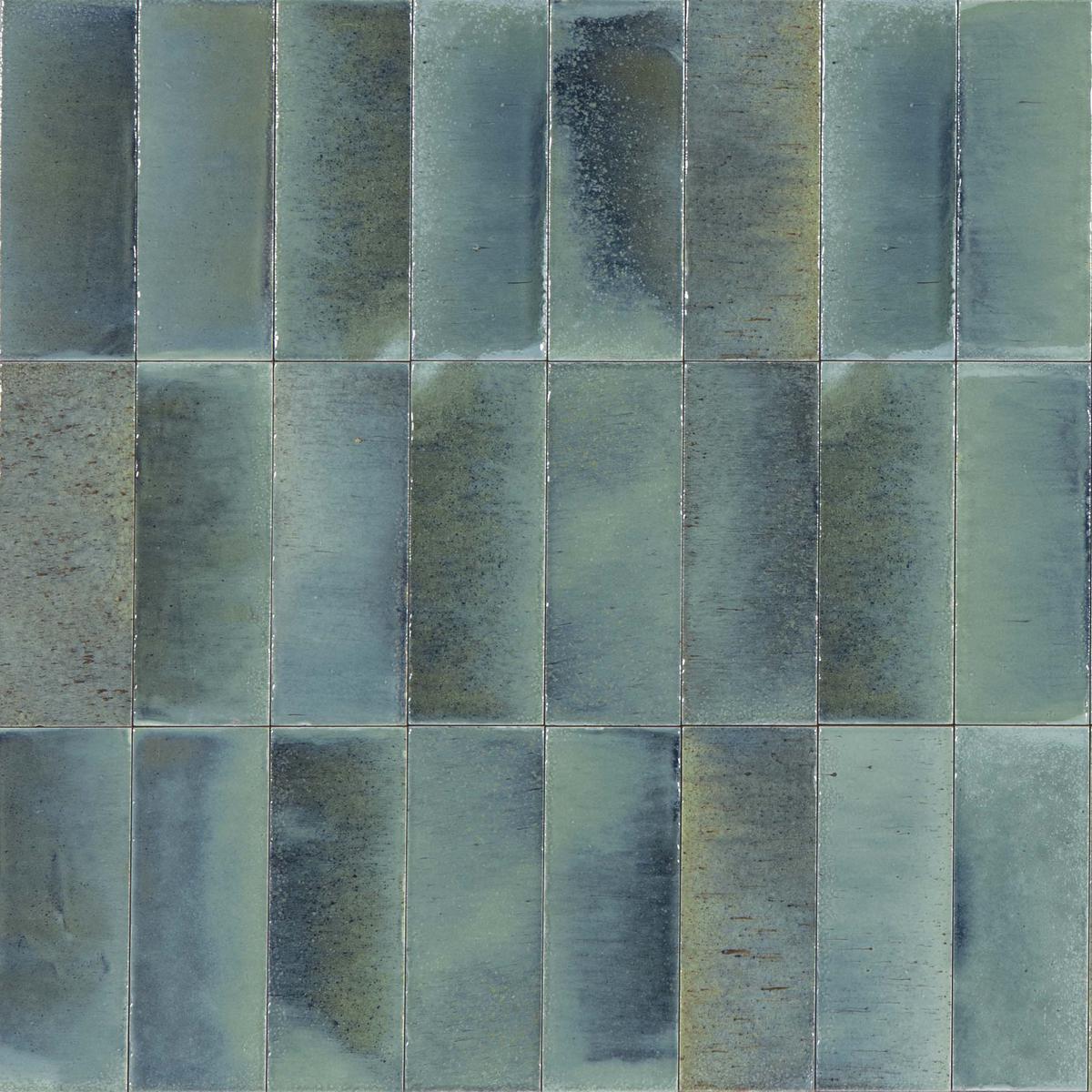 Tiles Gleeze Turchese Blue Gloss 75 x 200mm