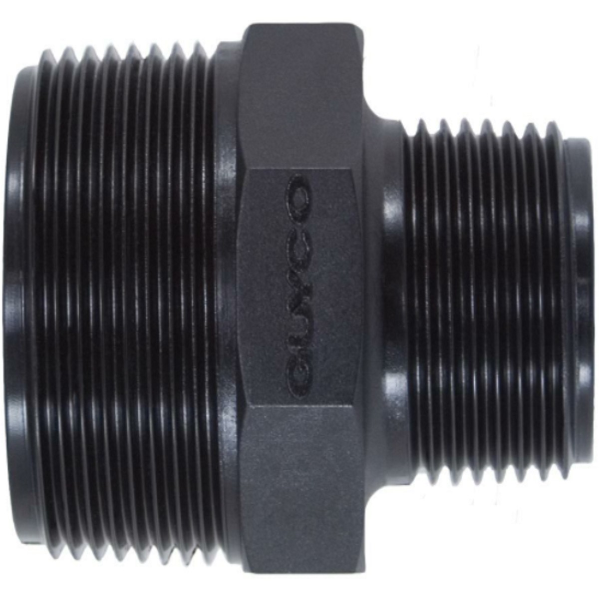 Poly Threaded Reducing Nipple 4" - 2-1/2" BSP (100mm x 65mm) Guyco Male x Male