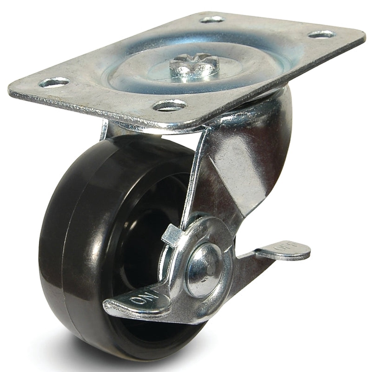 Dh Casters C-GD30PSB Swivel Caster 3-18 x 4-116 in Plate 3-1316 in H Dimensions 3 in Dia Wheel 1-14 in W Wheel