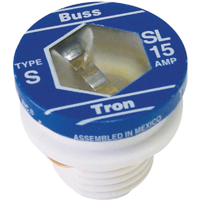 Bussmann 15A BP/SL Time-Delay Plug Fuse (3-Pack)