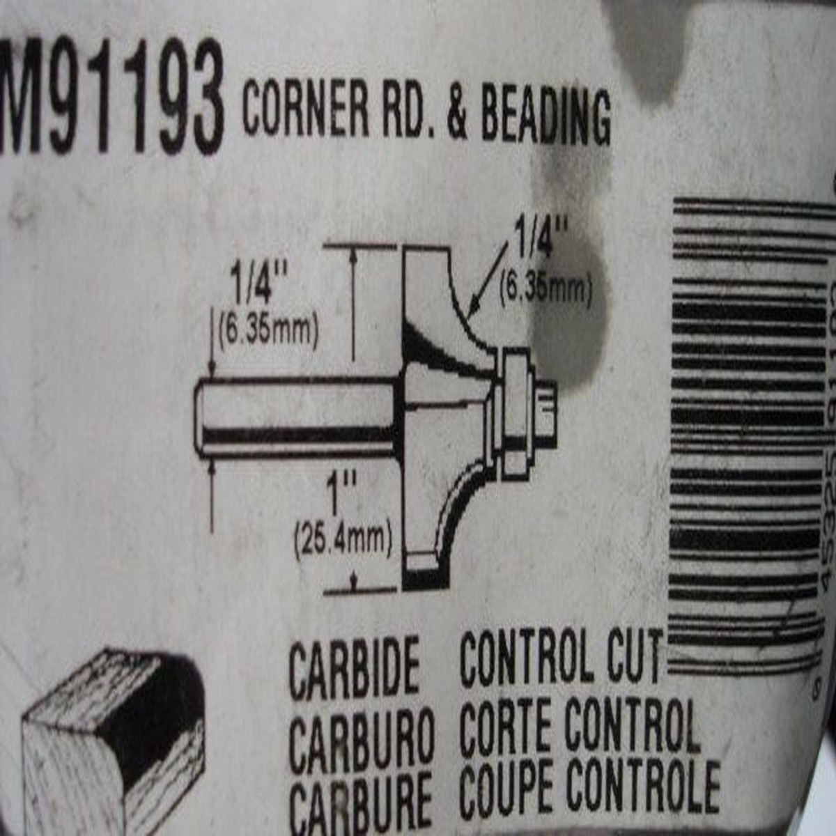 Magna M91193 1/4" Corner Round Router Bit 1/4 Shank USA
