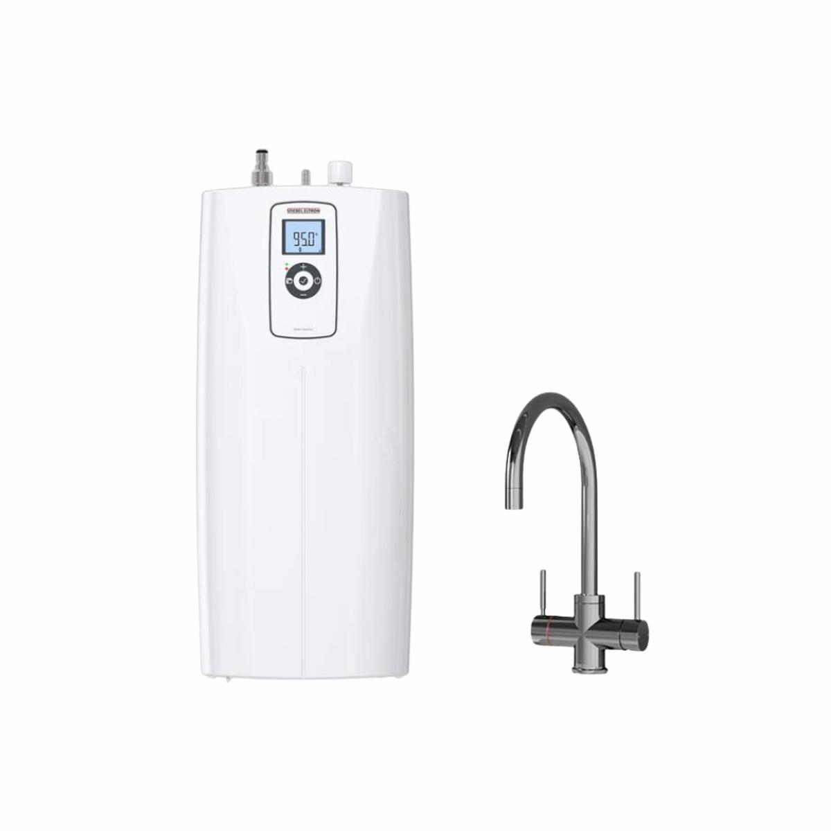 Stiebel Eltron Hot 2.6 Premium Undersink Water Boiler with 3-in-1 Chrome tap