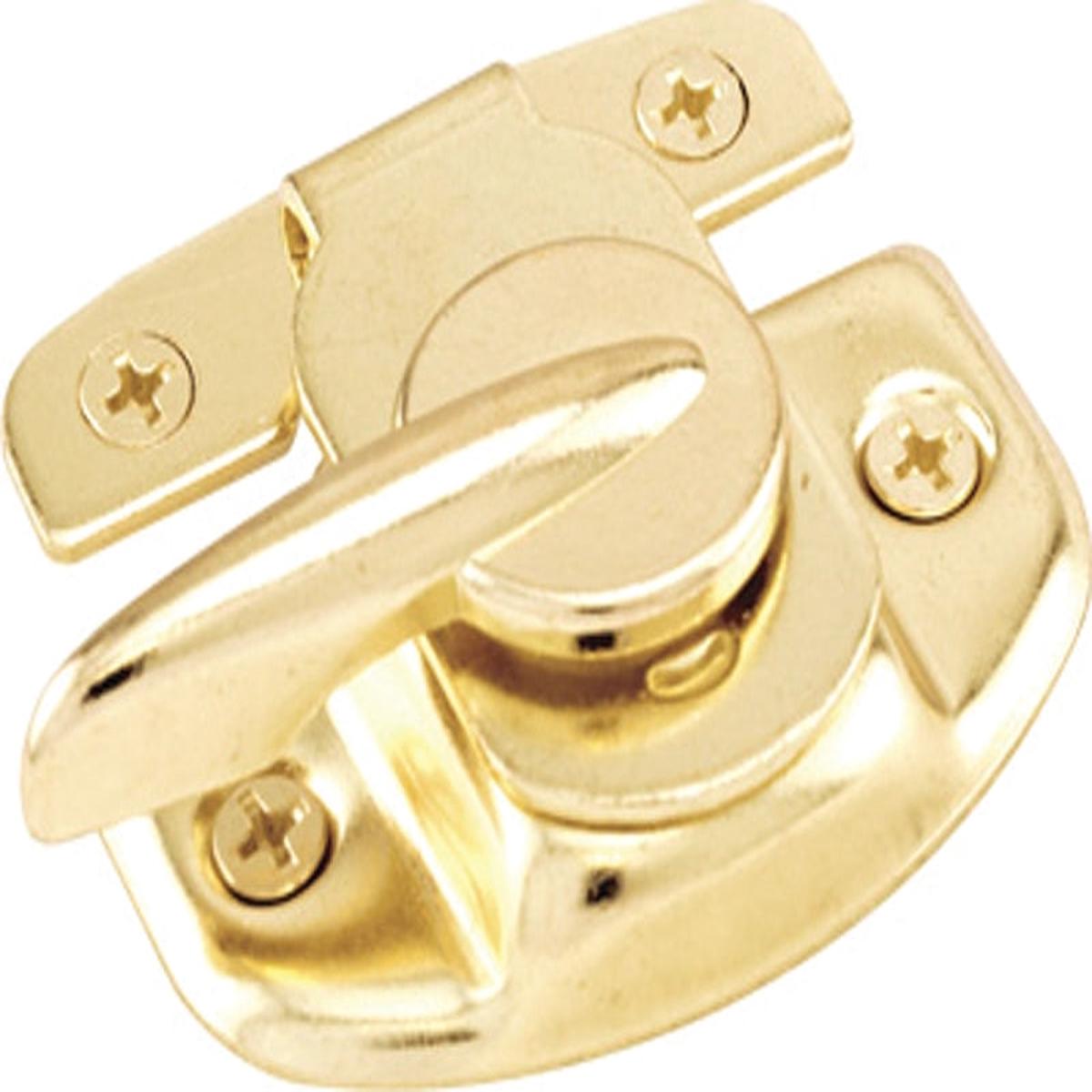 Defender Security U 9924 Window Sash Lock Steel Brass