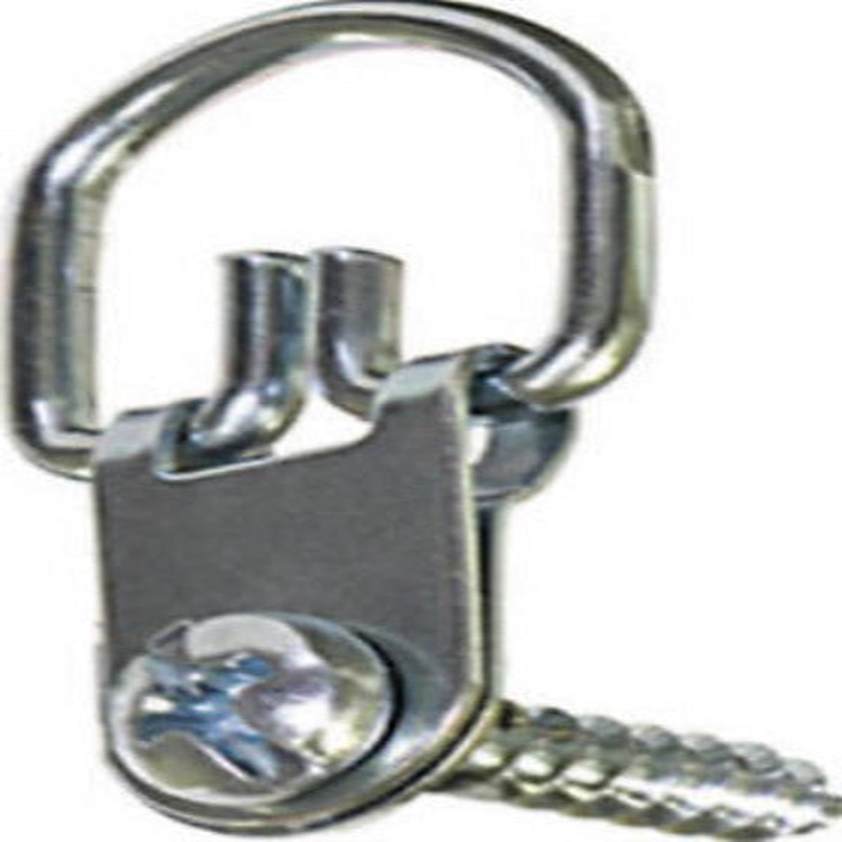 Hillman 122317 4-Pack of Small Metal D-Ring Folding Picture Hanging Hooks - Quantity of 30