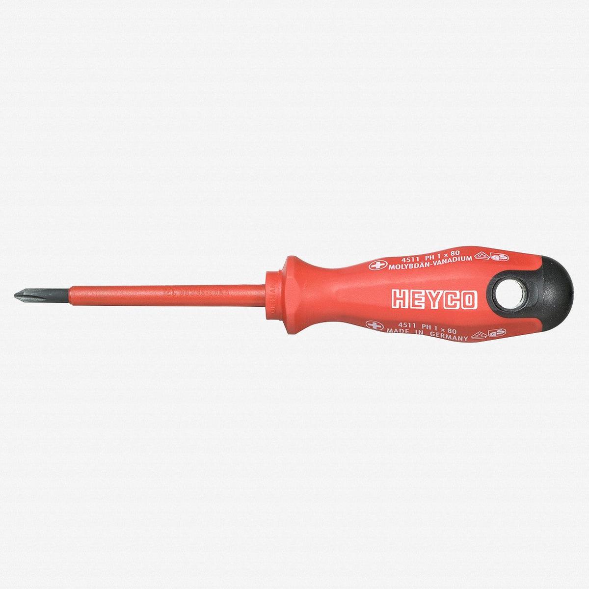 Heyco Insulated VDE Phillips Screwdriver with 2K Handle, #3