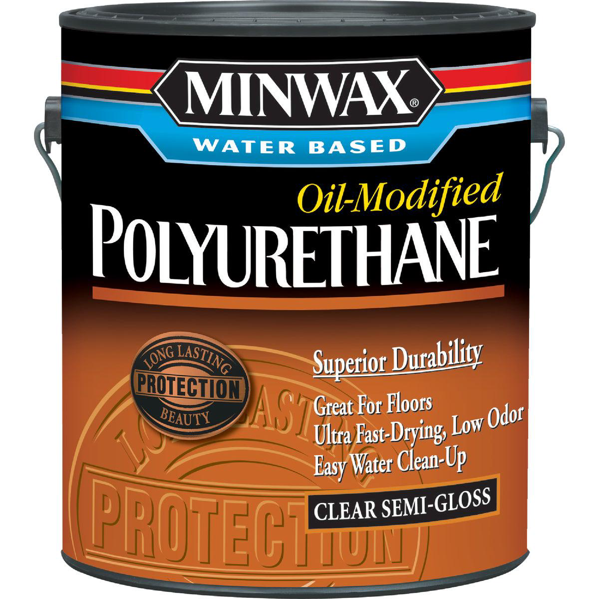 Minwax Semi-Gloss Water Based Oil-Modified Interior Polyurethane 1 Gal